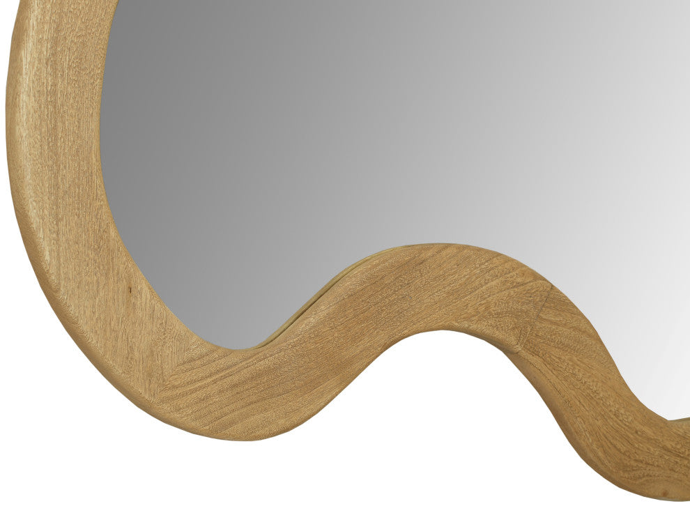 Oblique Mirror, Oak, 28" X 38"