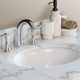 60" Double Sink Vanity-Wood-White