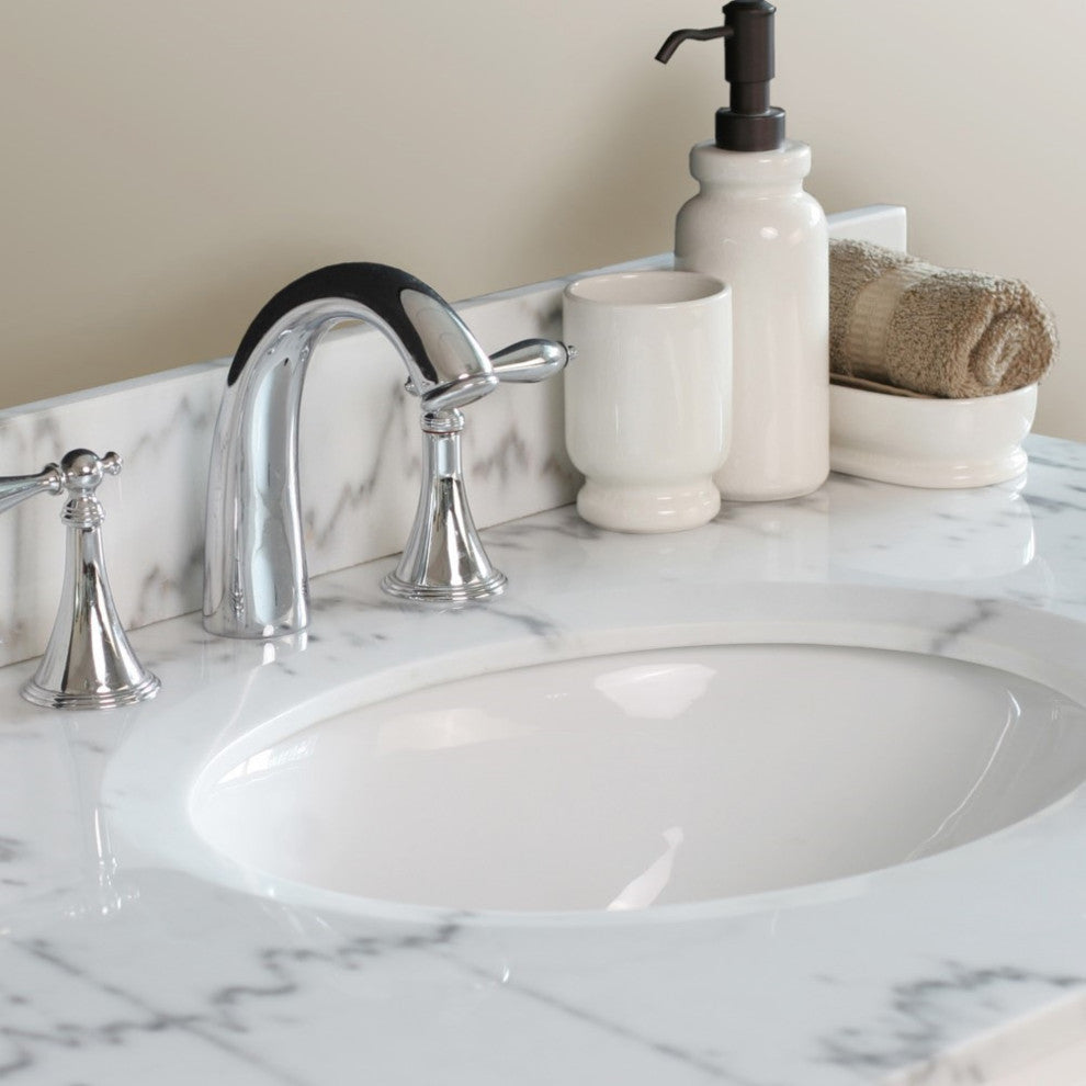 60" Double Sink Vanity-Wood-White