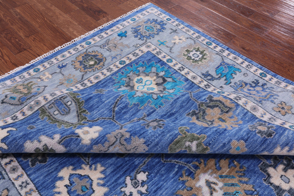 Turkish Oushak Hand-Knotted Wool Rug 8' 0" X 10' 1" - Q13634