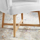 Accent Chair, Fabric, Wood, White, Modern, Living Lounge Hotel Lobby Hospitality