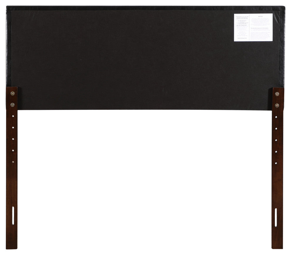 Novo Faux Leather Headboard, Black, Queen