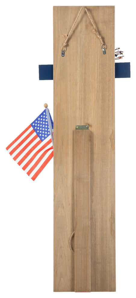 36"H Patriotic Wooden Uncle Sam Porch Decor
