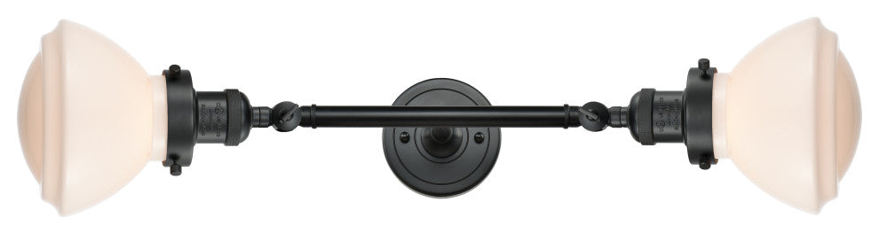 INNOVATIONS 208L-BK-G321 2-Light Bath Vanity Light Matte Black