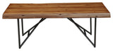 Live Edge Coffee/Cocktail Table, Light Walnut