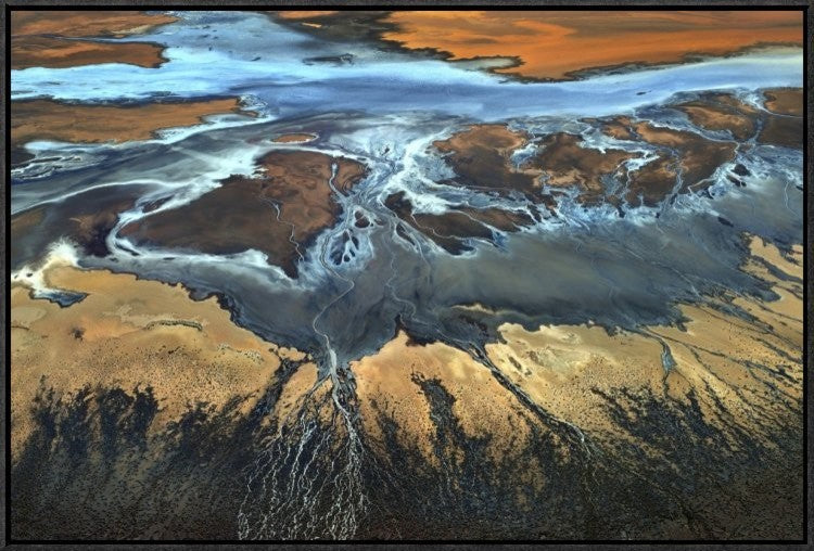 "California Aerial The Desert From Above"  by Tanja Ghirardini, 31x21"