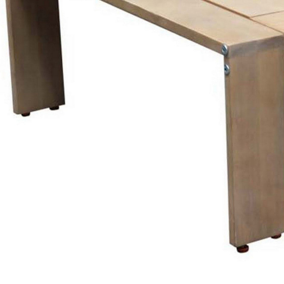 Benzara BM287836 Neji 51" Coffee Table, Natural Brown Acacia Wood Frame