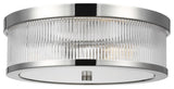 Geneva Flush Mount, Polished Nickel