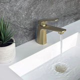 STYLISH Single Handle Bathroom Faucet - Brushed Gold