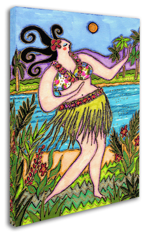 Wyanne 'Big Hula Diva' Canvas Art, 47"x35"
