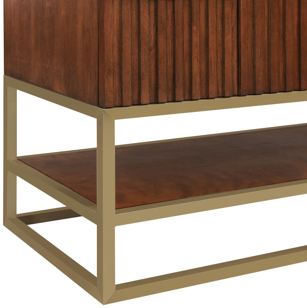 Monad Bathroom Vanity, Walnut, 48" Wide