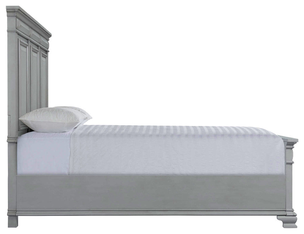 Picket House Trent Queen Panel Bed, Gray