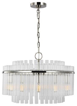 Beckett Medium Chandelier, Polished Nickel