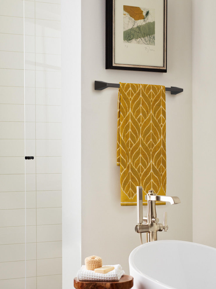 Amerock Blackrock Contemporary Towel Bar, Oil Rubbed Bronze, 24" Center-to-Cente