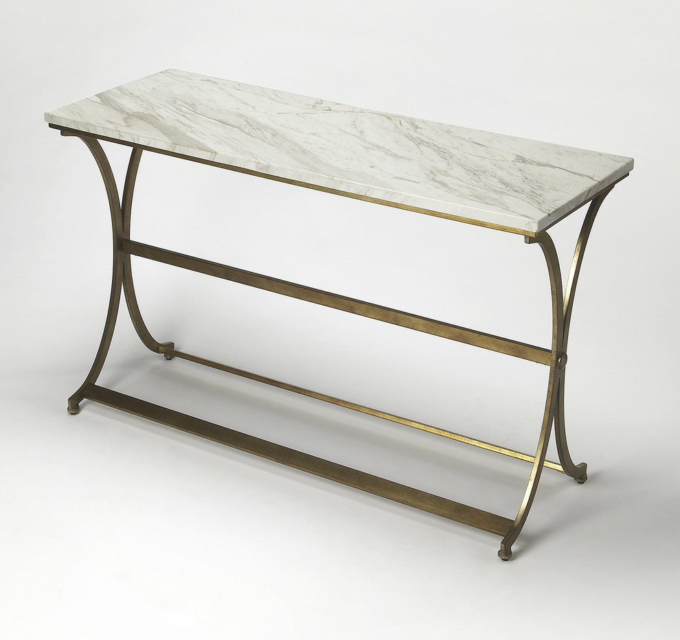 Butler Pamina Travertine Console Table