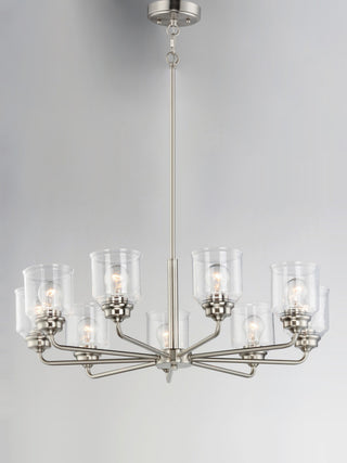 Maxim 12268CD Acadia 8 Light 32"W Chandelier - Satin Nickel