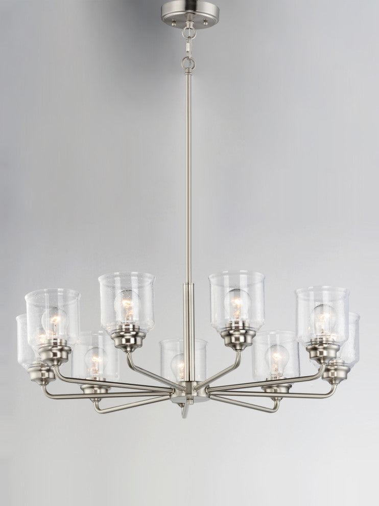 Maxim 12268CD Acadia 8 Light 32"W Chandelier - Satin Nickel
