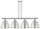 Ballston Dome Island Light, Polished Chrome, Polished Chrome