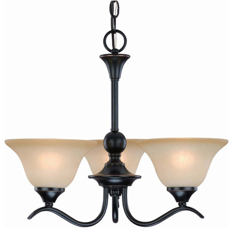 Oil Rubbed Bronze 3 Light Chandelier