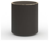 Love Round End Table Dark Chocolate