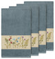 Serenity 4-Piece Embellished Bath Towel Set, Teal