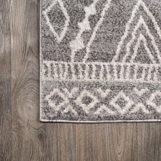 Rih Moroccan Style Diamond Gray/Ivory 3'x5' Area Rug