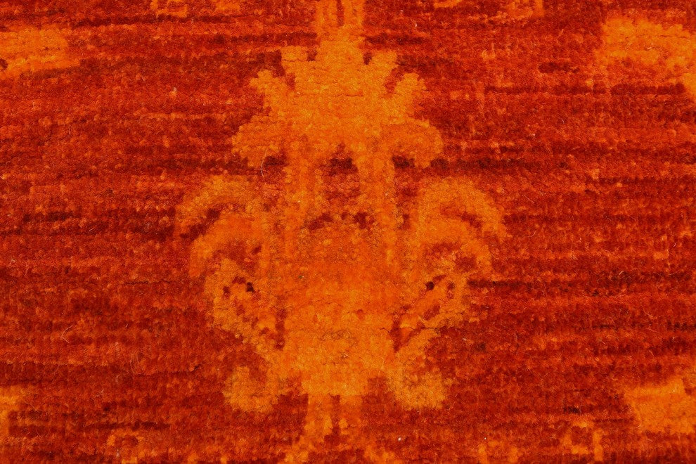 Overdyed Peshawar Alcott Orange/ Rug, 5''5x7''6
