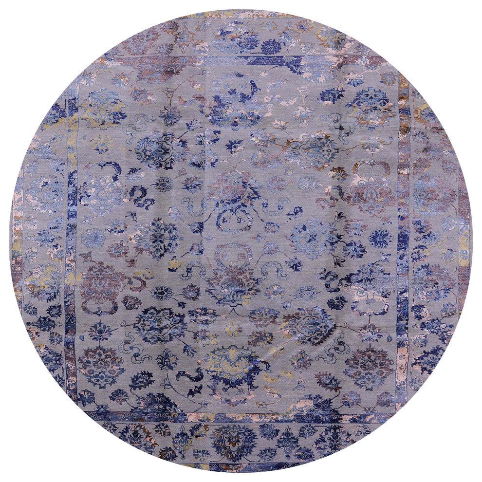 Ahgly Company Indoor Round Mid-Century Modern Area Rugs, 4' Round
