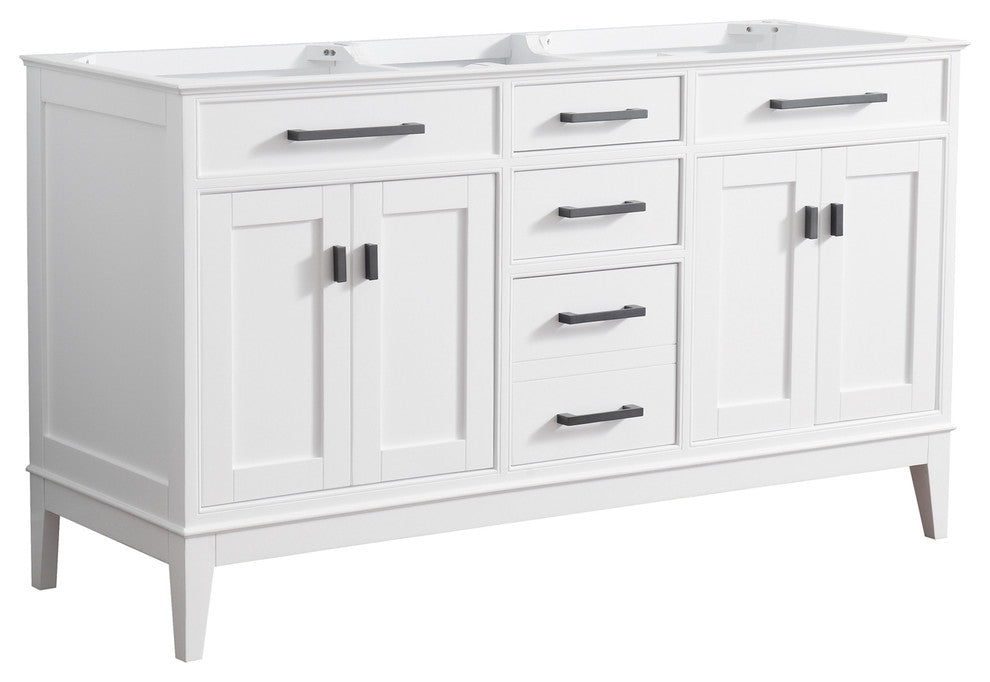 Avanity Madison 60" Vanity Only, White Finish