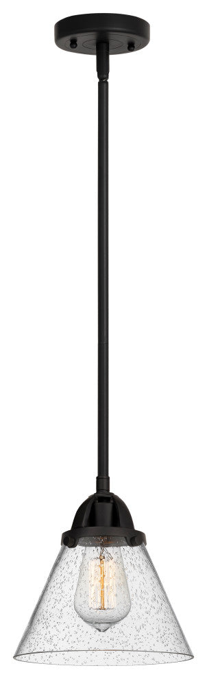 INNOVATIONS LIGHTING 288-1S-BK-G44-LED Large Cone 1 Light 7.75 inch Mini Pendant