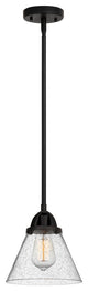 INNOVATIONS LIGHTING 288-1S-BK-G44-LED Large Cone 1 Light 7.75 inch Mini Pendant