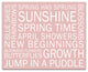 Pink Spring Sayings 20x16 Canvas Wall Art