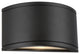 WAC Lighting Tube LED Outdoor Half Cylinder Wall Light, Black