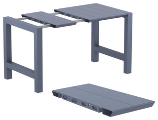 Vegas Maya 5-Piece Bar Set With 39"-55" Extendable Dark Gray