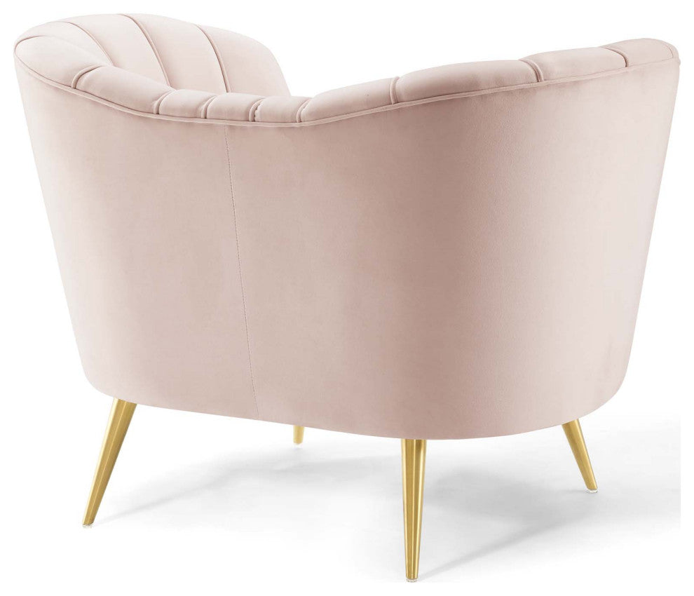 Opportunity Performance Velvet Armchair Set of 2 - Pink