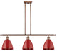 Innovations 516-3I-AC-MBD-75-RD-LED 3 Light Island Light, Antique Copper