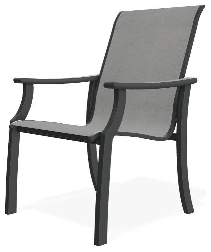 St. Catherine Sling Outdoor Armchair, Alloy/Graphite