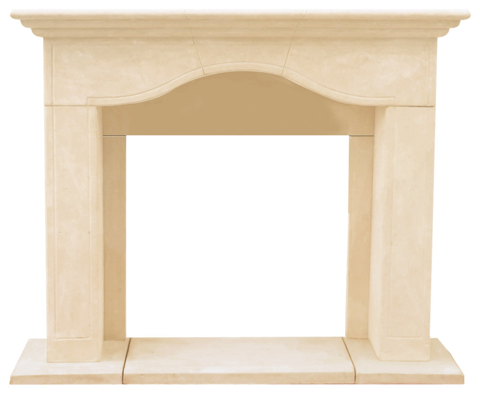 Chateau Series Marissa Cast Stone Fireplace Mantel