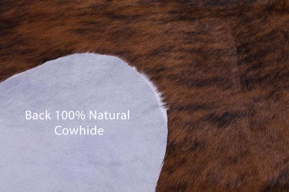 7' 1" X 6' 0" Natural Cowhide Rug C1526