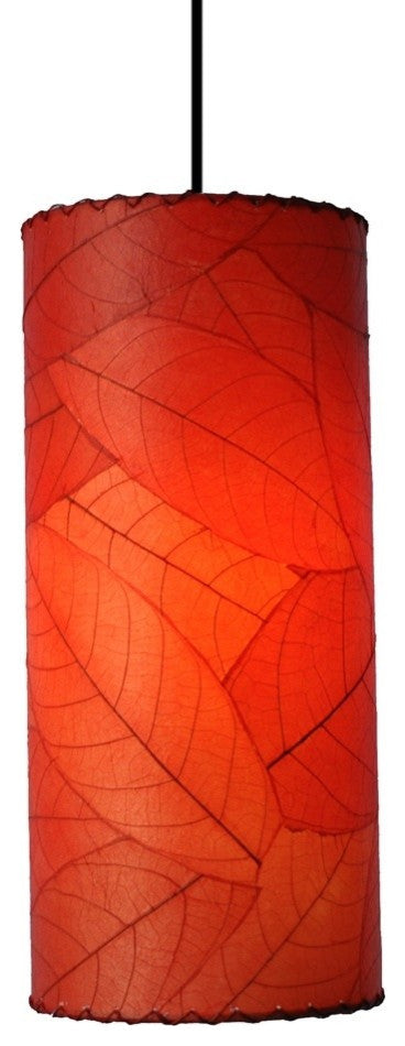 Cylinder Pendant Lamp, Red