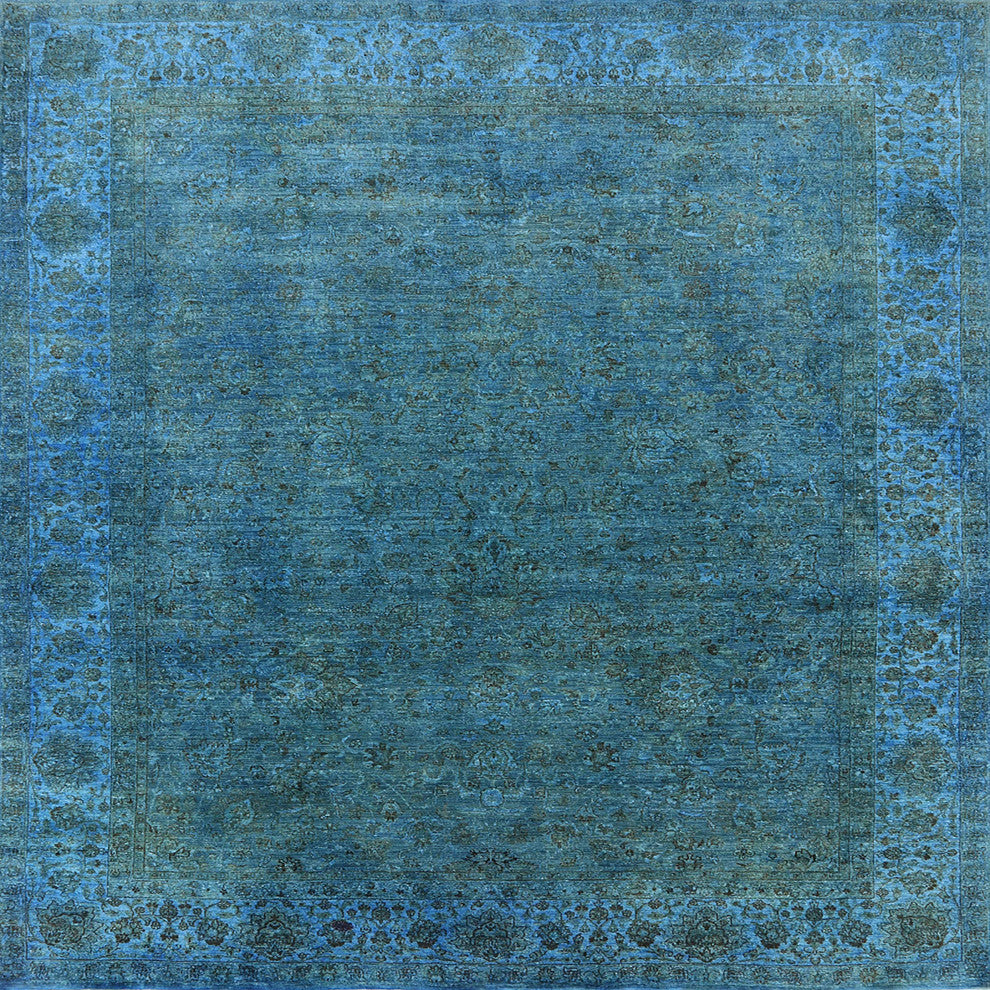 Ahgly Company Indoor Square Mid-Century Modern Area Rugs, 8' Square