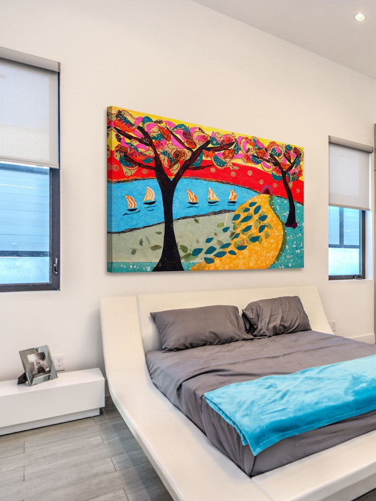 "Idyllic Series 1" Painting Print on Canvas by Lisa Mee