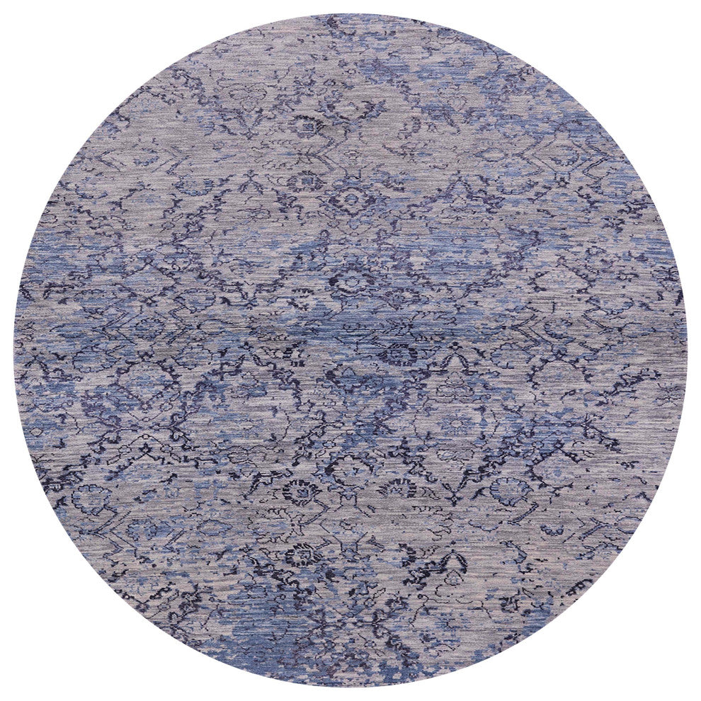 Ahgly Company Indoor Round Mid-Century Modern Area Rugs, 5' Round