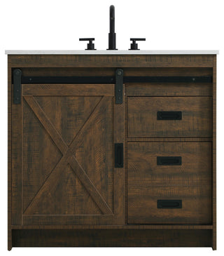 Home Living 36" Single Bathroom Vanity, Expresso