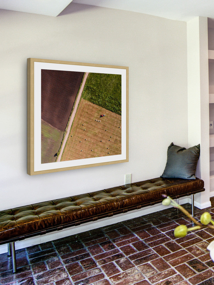 "Farm Land" Framed Print by Karolis Janulis