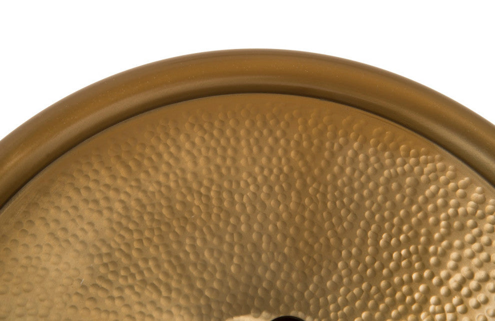 Button Wall Tile, Hammered Metal, Brass