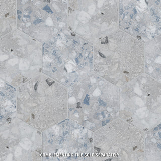 Recycle Hex River Blue Porcelain Floor and Wall Tile