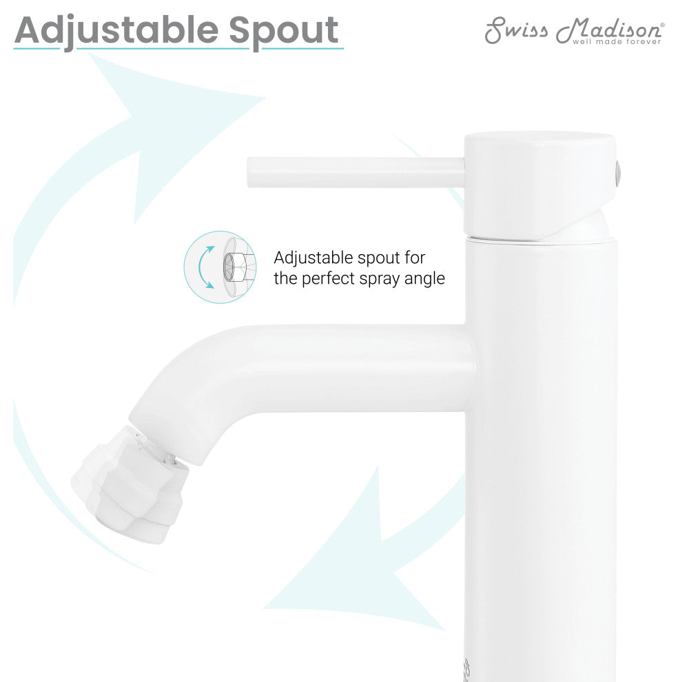 Ivy Bidet Faucet, Matte White