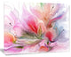 Lovely Painted Floral Design, Extra Large Floral Wall Art, 40"x30"