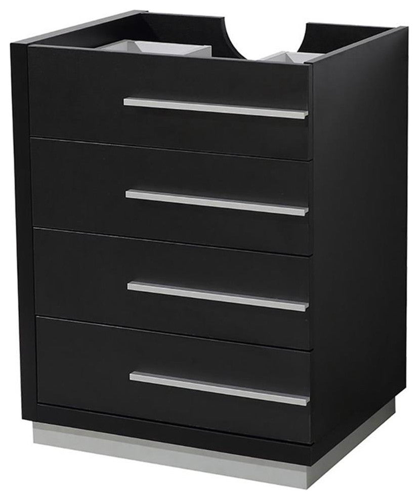 Fresca Livello 24" Black Modern Bathroom Cabinet